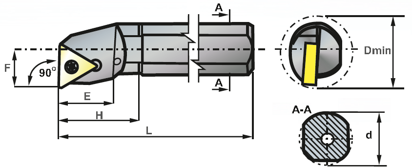 A16M-STFCL11 soustružnický nůž vyvrtávací